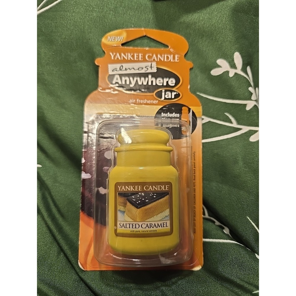 Yankee Candle Almost Anywhere Jar Air Freshner Salted Caramel NOS NIPS 2014 HTF